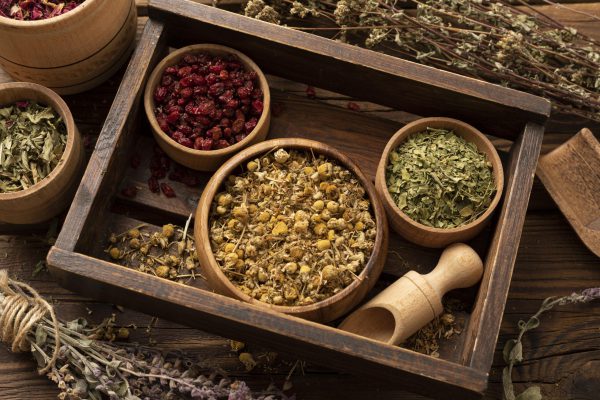 natural-various-herbs-wooden-box-high-view